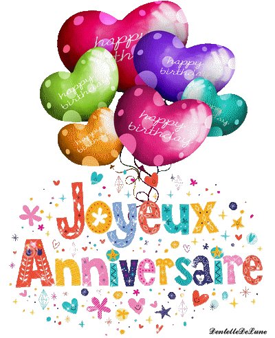  happy birthday to you    greetins and love from France 