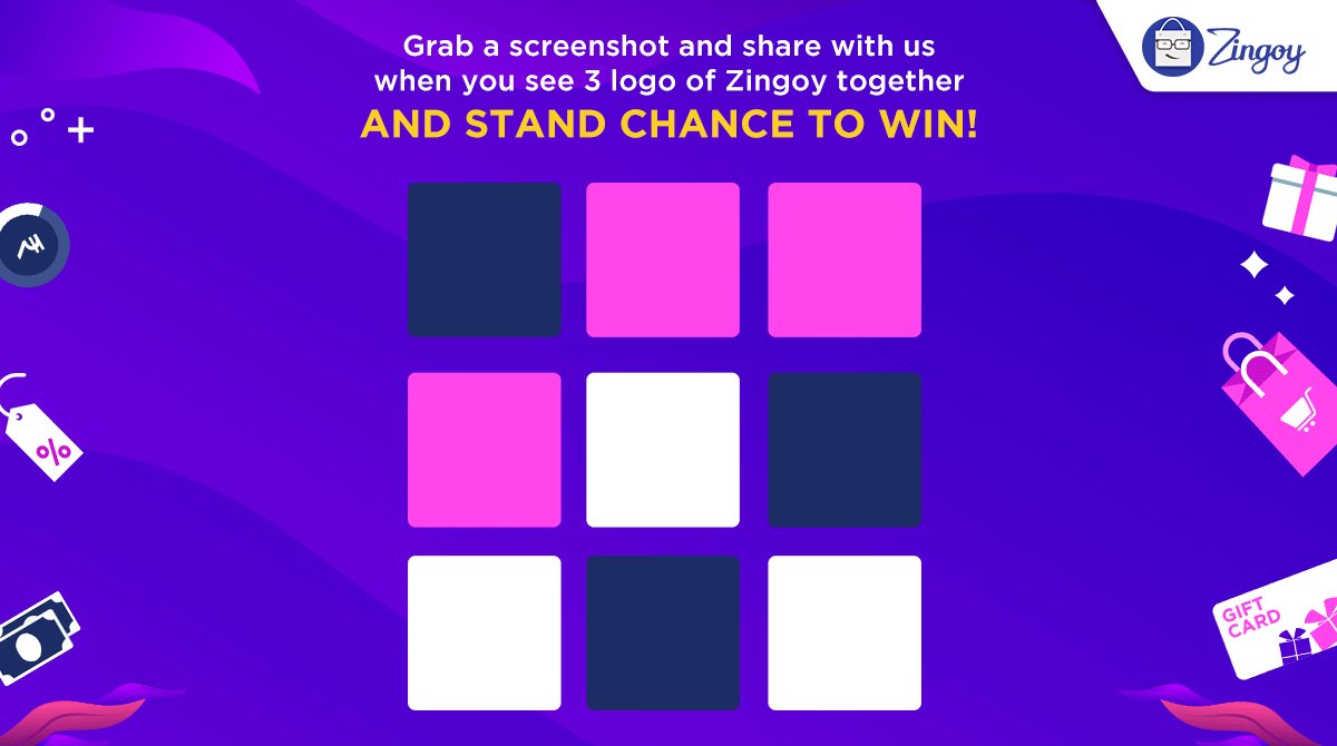 "Level up! Grab a screenshot and share with us when you
see 3 logos of #ZINGOY together "and 10 lucky winners will win @amazon vouchers.
#ContestAlert #Contest #ContestofChampions #QuarantineLife #Quarantine #QuarantineActivities #StayHome #StaySafeSaveLives #WednesdayThoughts https://t.co/yfo9T6P2gA