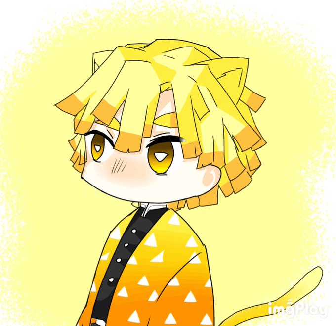 みらゐさんがTwitterに投稿した我妻善逸(鬼滅の刃)のイラスト。