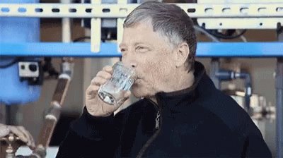 Bbill Gates Drink GIF