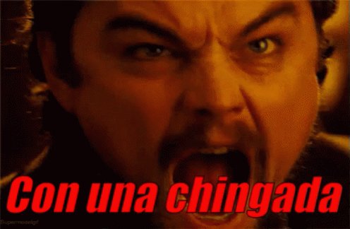 Leonardo Di Caprio Enojado Y Gritando GIF