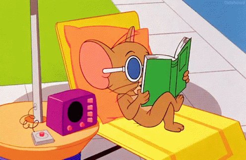 Reading Chillin GIF