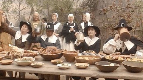 thanksgiving dinner GIF by Roseanne
