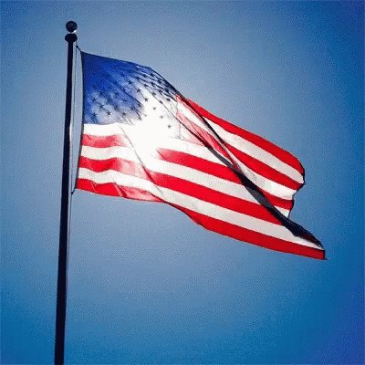 July American Flag GIF