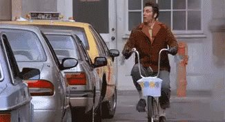 Bicycle Salute - Seinfeld GIF