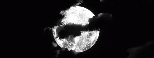 Moon Cloud Scape GIF