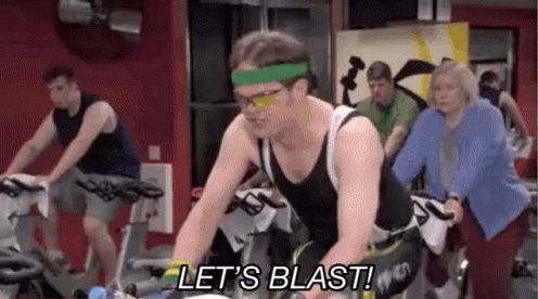Spin Class Let's Blast GIF