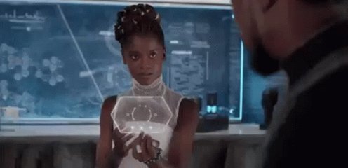 Letitia Wright Science GIF