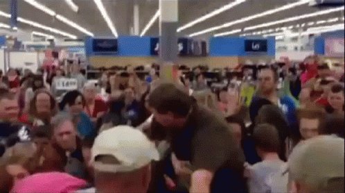 Black Friday Crowd GIF