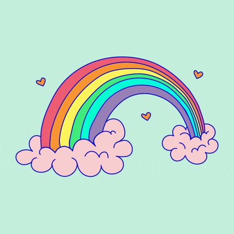 Rainbow Love GIF
