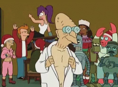 Nude Professor - Futurama GIF