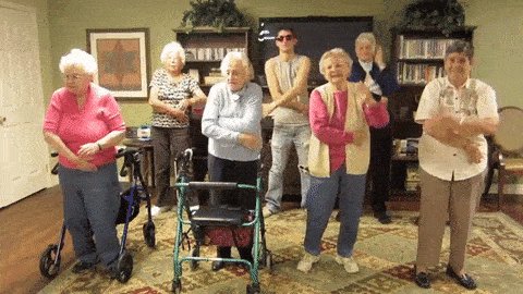 old people dancing GIF