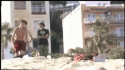 Somersault Fail GIF