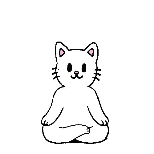 Floating White Cat GIF by l...