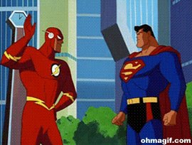 too slow superman GIF