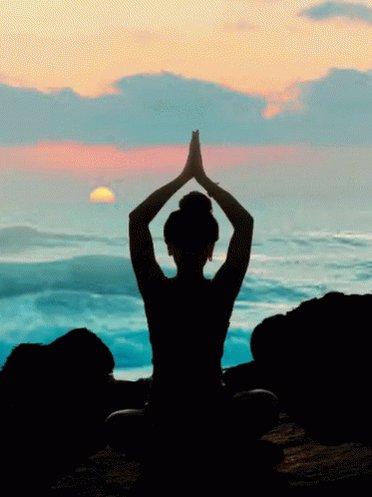 Namaste In Nature's Setting GIF