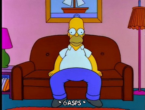 scared homer simpson GIF