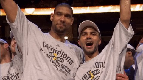 san antonio spurs nod GIF by NBA