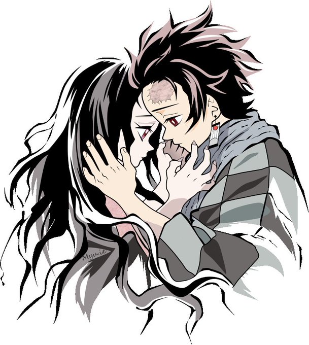 メインクーン　ふくさんさんがTwitterに投稿した竈門炭治郎(鬼滅の刃)のイラスト。