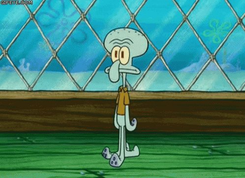 Squidward Throw Away GIF
