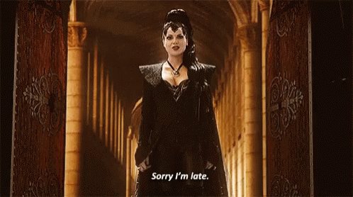 Sorry Im Late Evil Queen GIF