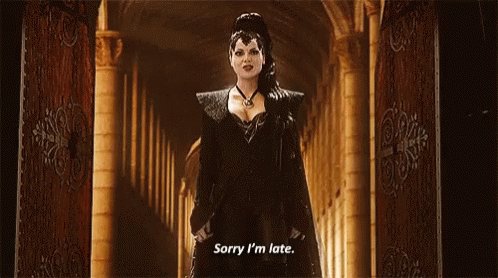 Sorry Im Late Evil Queen GIF
