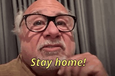 Stay Home Danny Devito GIF