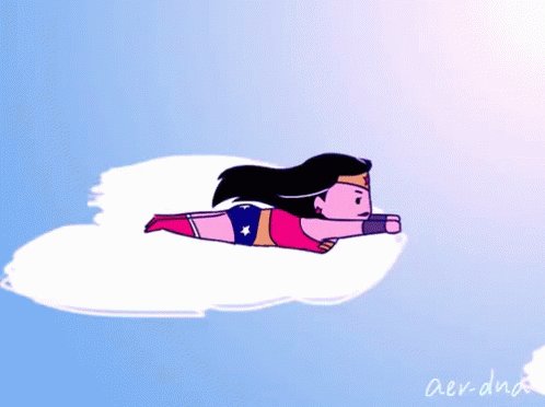 Wonder Woman Flying GIF