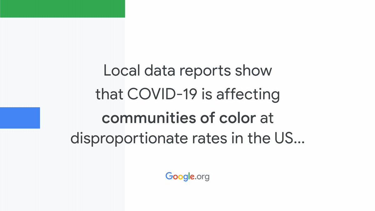 We’re granting $1.5M to @MSMEDU, @LiveFreeUS, and @HispanicFed to support efforts to bring transparency to racial disparities in health data and serve communities of color being disproportionately impacted by #COVID19 in the US. https://t.co/vUgFA1IaSl