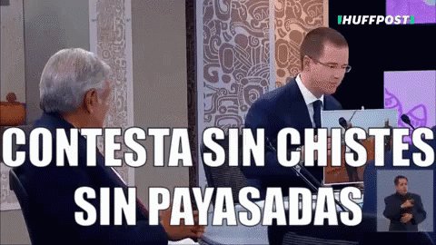 Anaya A AMLO En El Tercer Debate: Contesta Sin Chistes Sin Payasadas GIF