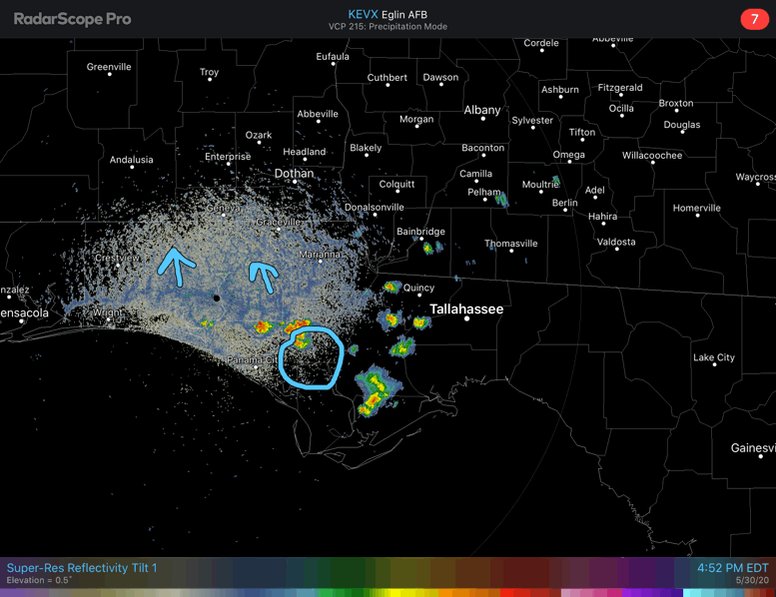 NWS Tallahassee on Twitter "05/30/20 557pm EDT radar update Special