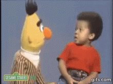 Bert Sesame Street GIF