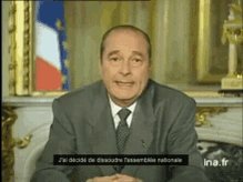 Jacques Chirac Dissoudre Assemblée Nationale GIF