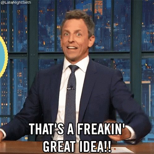 Seth Meyers Freakin Great Idea GIF