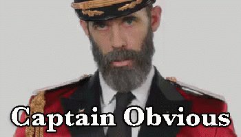 Captain Obvious GIF
