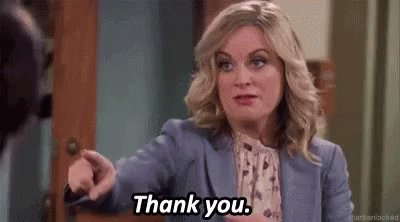 Leslie Knope Thank You GIF