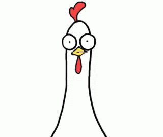Cartoon of a chicken being ...