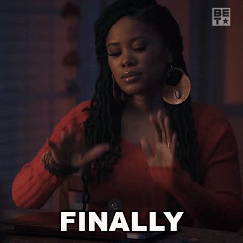 Finally Imani GIF