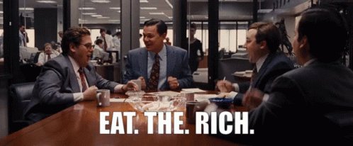 The Wolf Of Wall Street Eat The Rich GIF