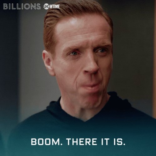 Boom There It Is Bobby Axelrod GIF