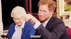 Prince Harry Queen GIF