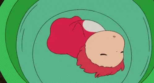 Sleepy Ponyo GIF