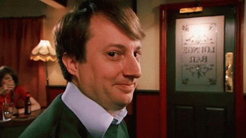 Mark Corrigan Suggestive Eyebrows GIF