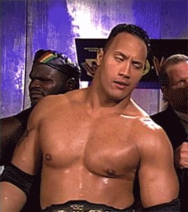 the rock eye roll GIF