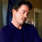 Robert Downey Jr Face Palm GIF