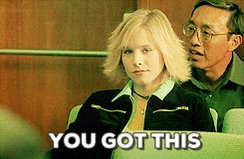 Kristen Bell Finger Guns GIF