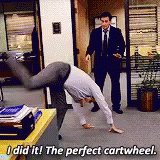 The Office Cartwheel GIF