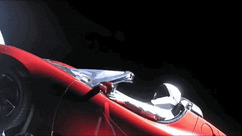 tesla in space GIF by Produ...