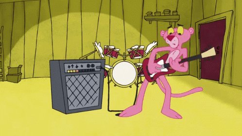 Guitarra Pink Panther GIF