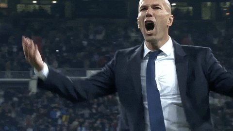 la liga coach zidane GIF by...